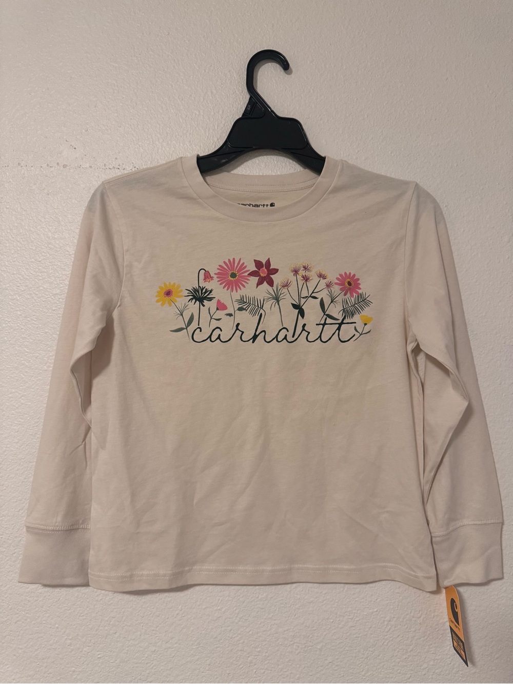 Carhartt Girls Cream Long-Sleeve Tee